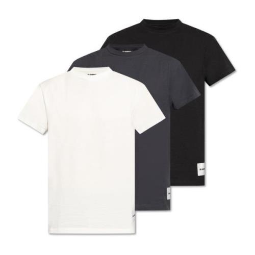 Jil Sander Märkta T-shirt trepack Multicolor, Herr