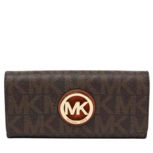 Michael Kors Pre-owned Pre-owned Belagd canvas plnbcker Brown, Dam