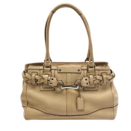 Coach Pre-owned Pre-owned Laeder totevskor Beige, Dam