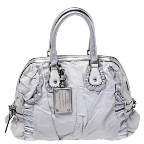 Dolce & Gabbana Pre-owned Pre-owned Laeder handvskor Gray, Dam