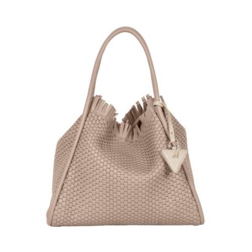 Parise Elegant Axelväska med Tubulära Handtag Beige, Dam