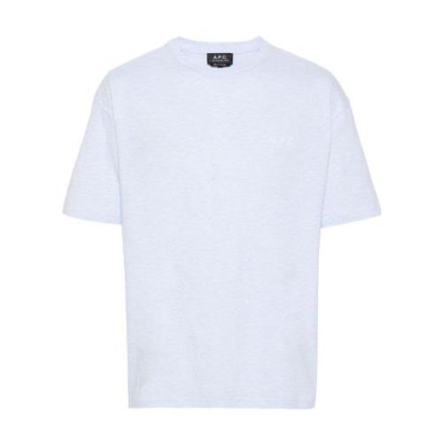 A.p.c. Bomull T-shirt Blue, Herr