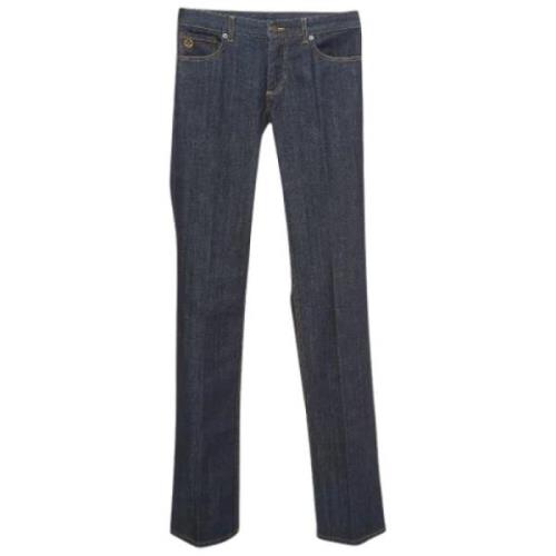 Louis Vuitton Vintage Pre-owned Denim jeans Blue, Dam