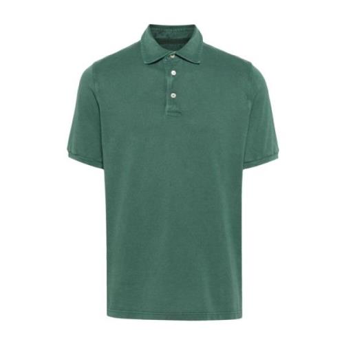 Fedeli Slim Fit Bomull Polo Tröja Green, Herr