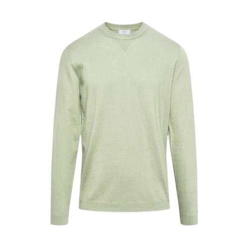 Woolrich Mäns Logo Crewneck i Sage Green Green, Herr