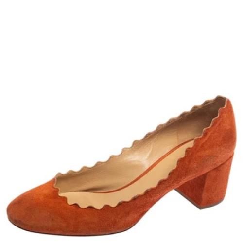 Chloé Pre-owned Pre-owned Mocka klackskor Orange, Dam