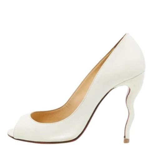 Christian Louboutin Pre-owned Pre-owned Laeder klackskor White, Dam