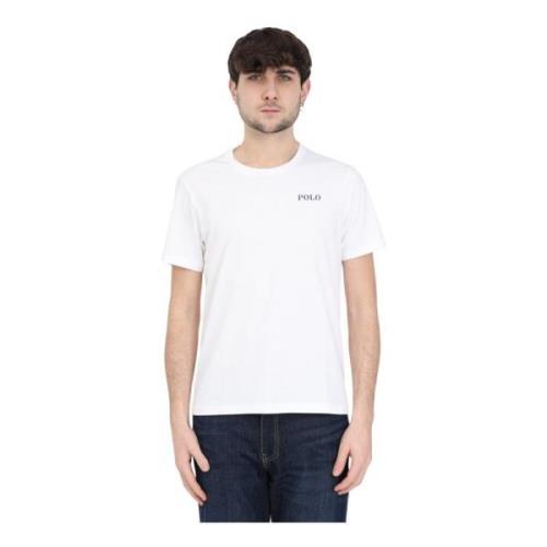 Ralph Lauren Vit Logotyp T-shirt White, Herr