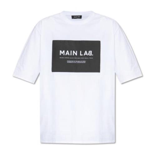 Balmain T-shirt med lapp White, Herr