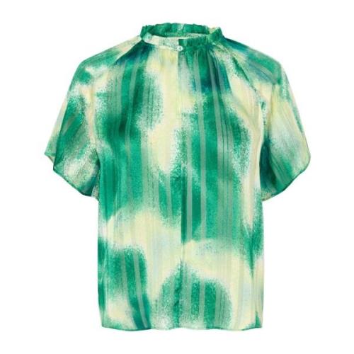 InWear Grön Art Splash Feminin Blus Green, Dam