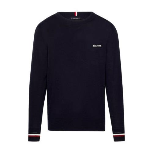 Tommy Hilfiger Herr Ekologisk Bomullströja Blue, Herr