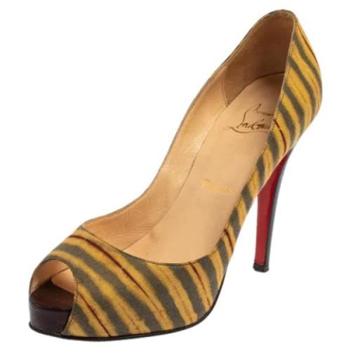 Christian Louboutin Pre-owned Pre-owned Canvas klackskor Multicolor, D...