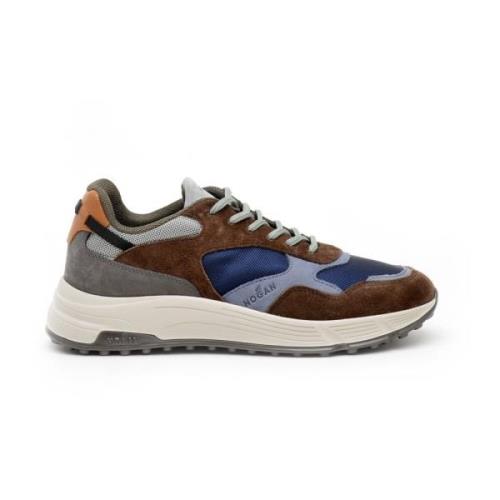 Hogan Brun Mocka och Tyg Sneakers Brown, Herr