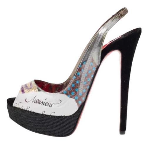 Christian Louboutin Pre-owned Pre-owned Sammet sandaler Multicolor, Da...