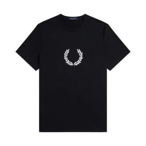 Fred Perry Laurel Wreath Grafisk T-shirt Black, Herr