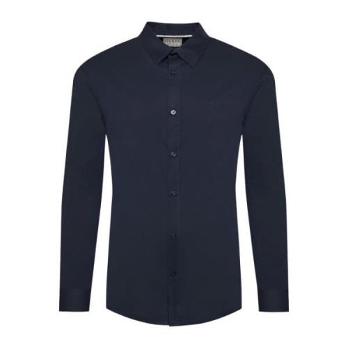 Guess Slim Fit Långärmad Skjorta Blue, Herr