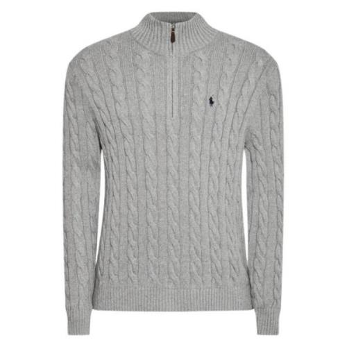 Polo Ralph Lauren Grått Ull Kashmir Sweatshirt Gray, Herr