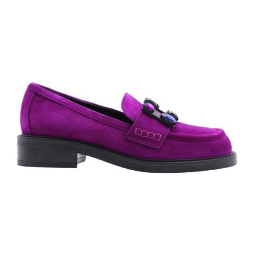 Brù Milano Stiliga Unalaska Moccasin Loafers Pink, Dam