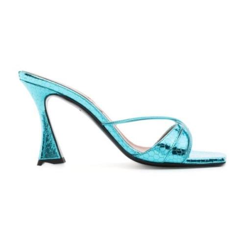 D'Accori High Heel Sandals Blue, Dam