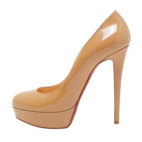 Christian Louboutin Pre-owned Pre-owned Laeder klackskor Beige, Dam