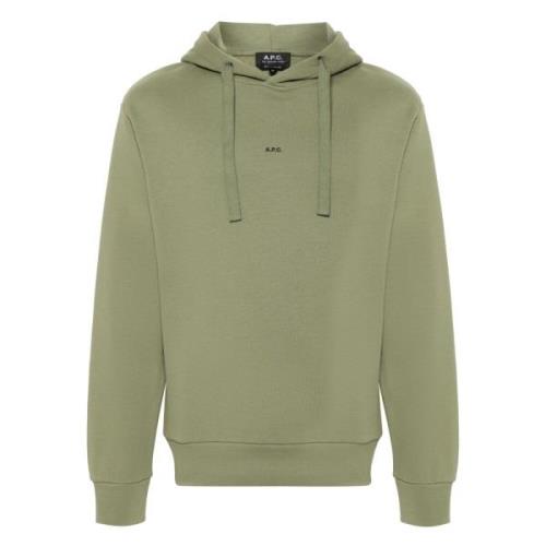 A.p.c. Bomullshoodie, Medium Storlek Green, Herr