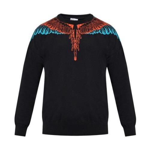 Marcelo Burlon Tröja med logotyp Black, Herr