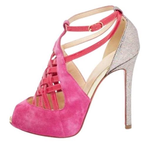 Christian Louboutin Pre-owned Pre-owned Laeder sandaler Pink, Dam