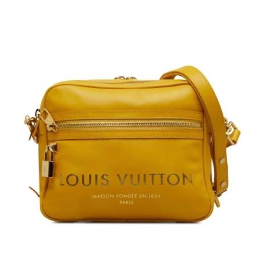 Louis Vuitton Vintage Pre-owned Laeder handvskor Yellow, Dam