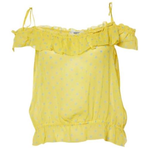 Moschino Pre-Owned Pre-owned Silke toppar Yellow, Dam