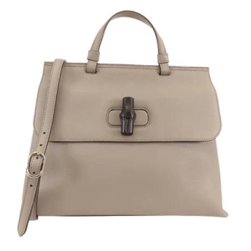 Gucci Vintage Pre-owned Laeder handvskor Beige, Dam