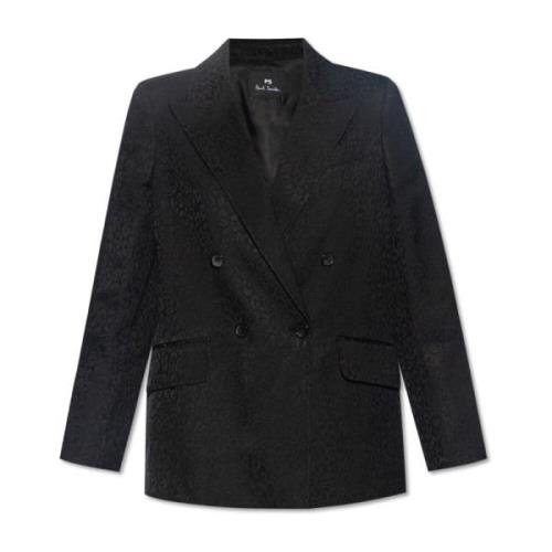 PS By Paul Smith Dubbelknäppt blazer Black, Dam