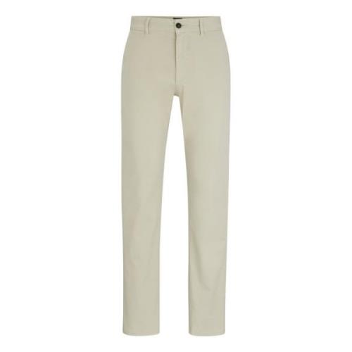 Hugo Boss Slim-Fit Chino Byxor för Män Beige, Herr