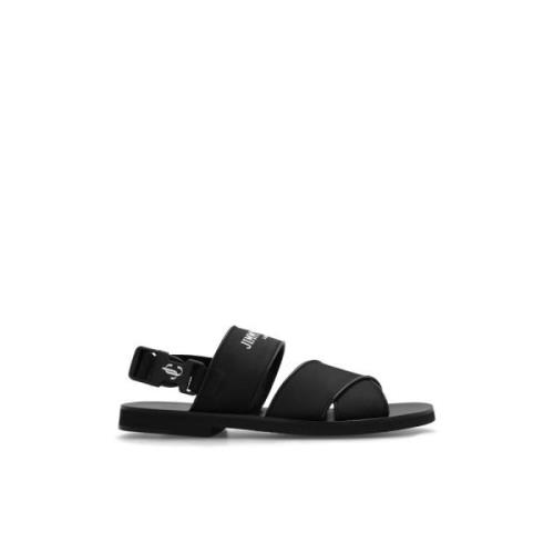 Jimmy Choo Jude sandaler med logotyp Black, Herr