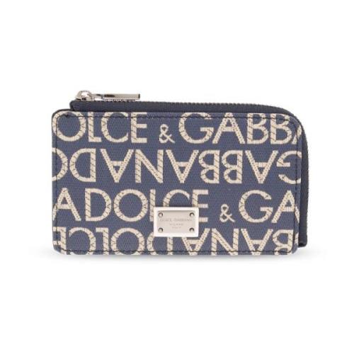 Dolce & Gabbana Korthållare med logotyp Blue, Dam