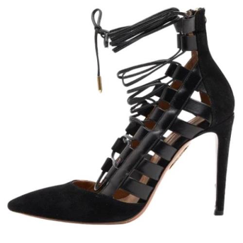 Aquazzura Pre-owned Pre-owned Laeder klackskor Black, Dam