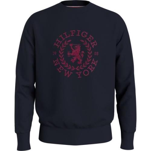 Tommy Hilfiger Blå Bomullströja för Män Blue, Herr