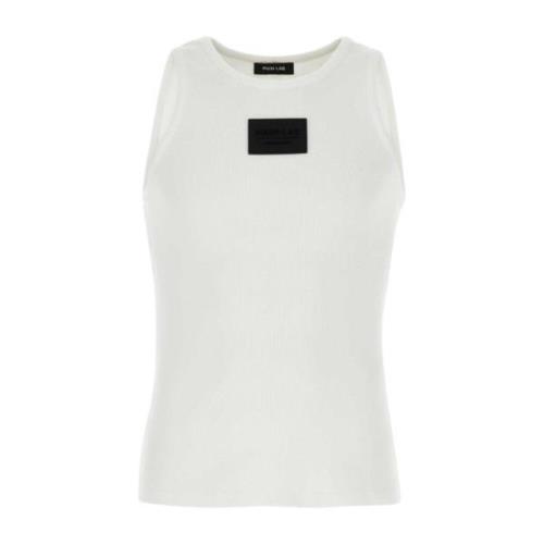 Balmain Stretch Bomull Tanktop White, Herr