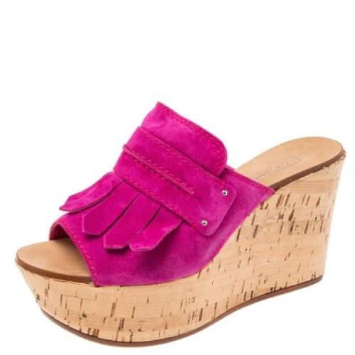 Casadei Pre-owned Pre-owned Mocka sandaler Pink, Dam