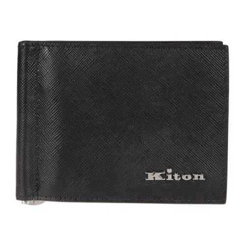 Kiton Nero Plånbok Black, Herr