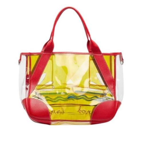 Prada Vintage Pre-owned Vinyl prada-vskor Yellow, Dam