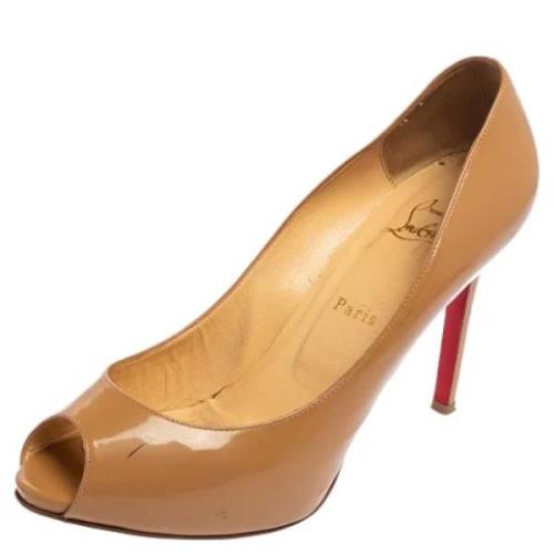 Christian Louboutin Pre-owned Pre-owned Laeder klackskor Beige, Dam