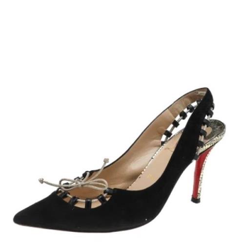 Christian Louboutin Pre-owned Pre-owned Mocka sandaler Black, Dam