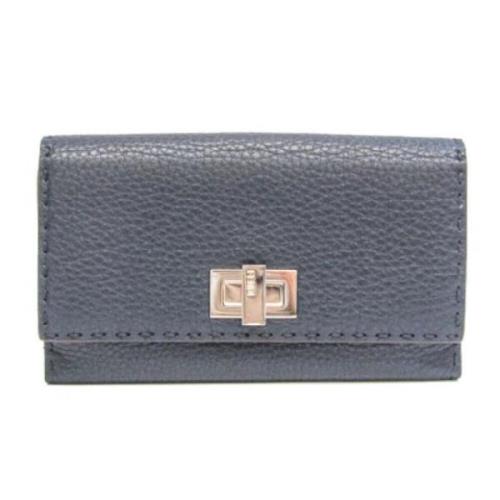 Fendi Vintage Pre-owned Läder plnbcker Blue, Dam