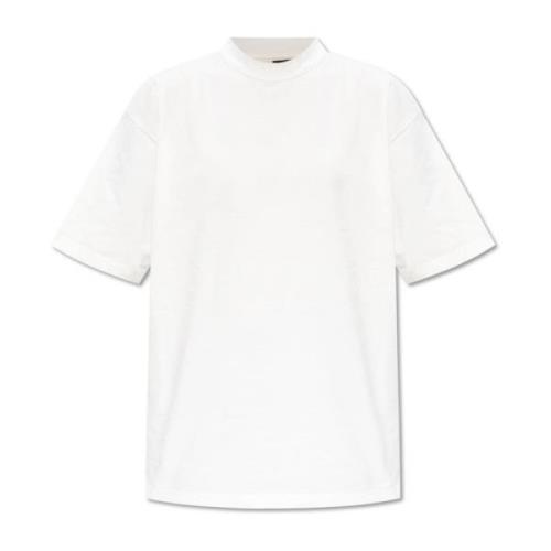 Balenciaga T-shirt med logotryck White, Dam