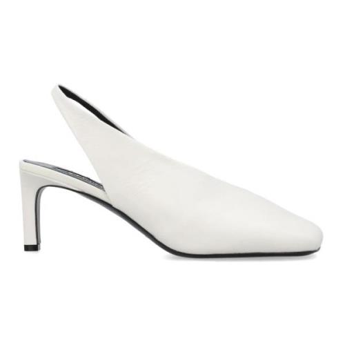 Jil Sander Klassisk Court Sko White, Dam