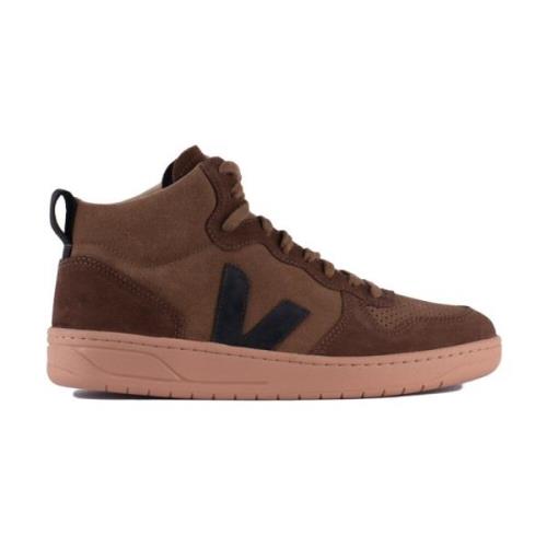 Veja Brun Svart Mocka Sneakers Stiliga Män Brown, Herr