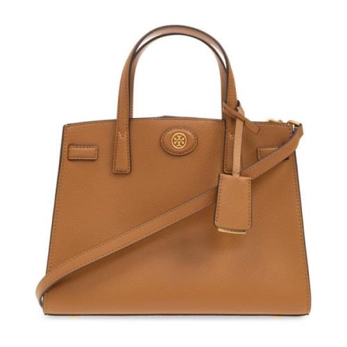 Tory Burch Brun Ribinson Small Axelväska Brown, Dam