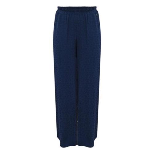 Kocca Djurtryck Elastiska Midjabyxor Blue, Dam