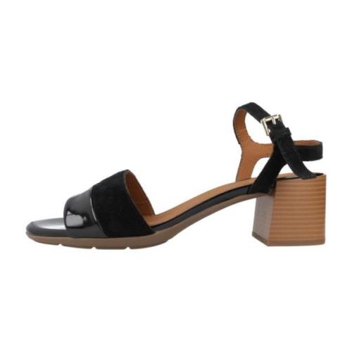 Geox High Heel Sandals Black, Dam