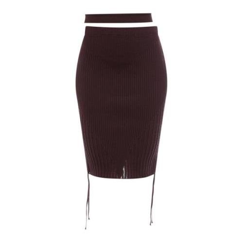 Andrea Adamo Pencil Skirts Brown, Dam